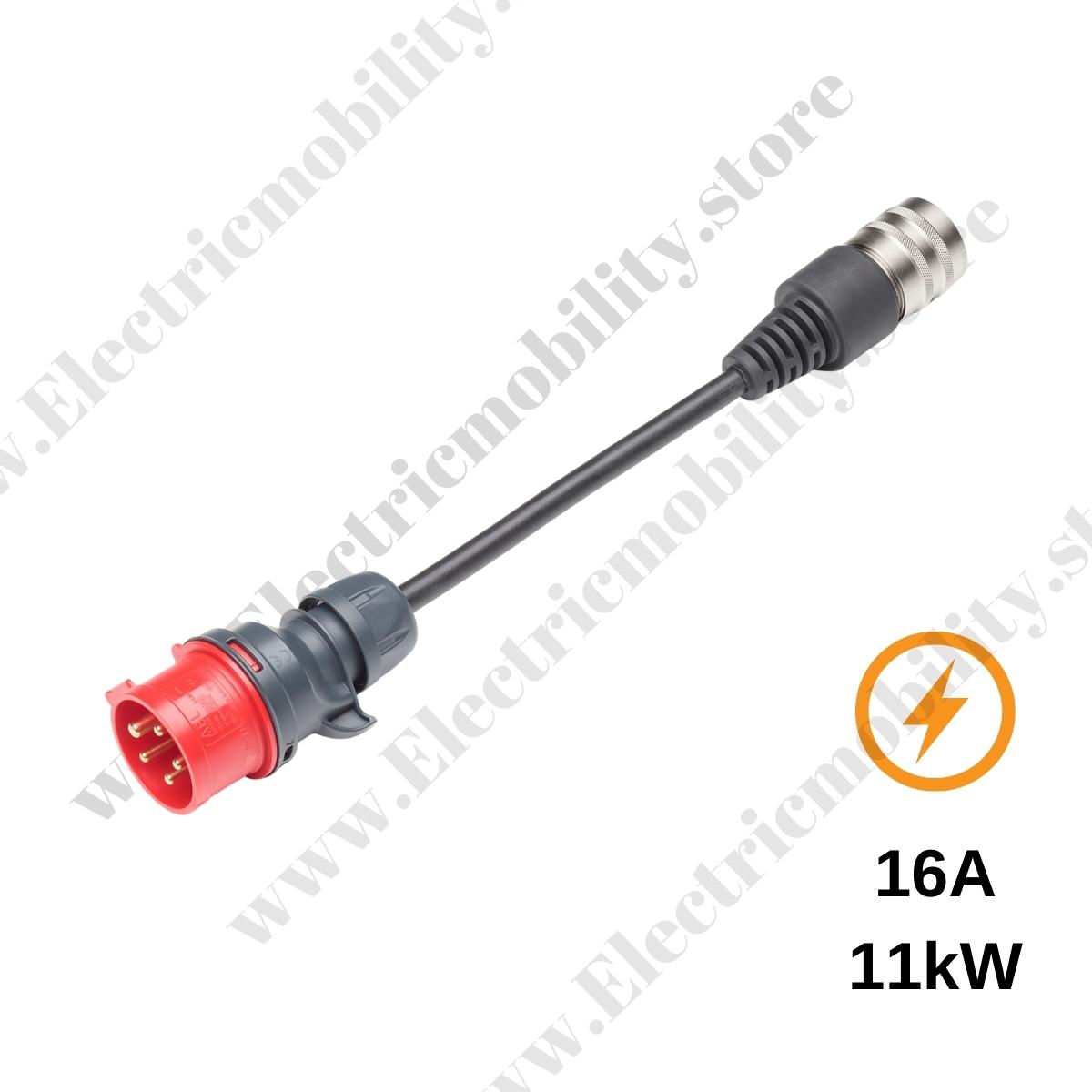400V/16A Juice Booster 2 Juice Connector Adaptateur CEE16 Rouge 11kW 