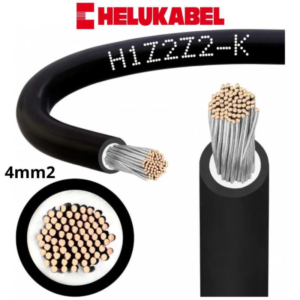 Przewód do instalacji PV DC czarny 1x4 mm² 1500 V HELUKABEL - H1Z2Z2-K